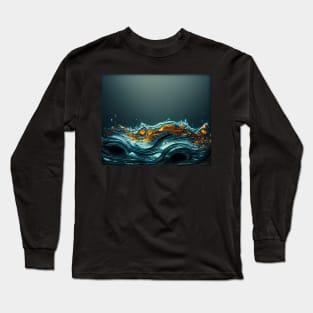 abstract water 05 Long Sleeve T-Shirt